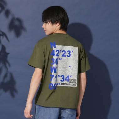 【Penfield】【防虫加工】バックMAPプリント半袖Tシャツ