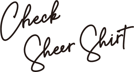 Check Sheer Shirt