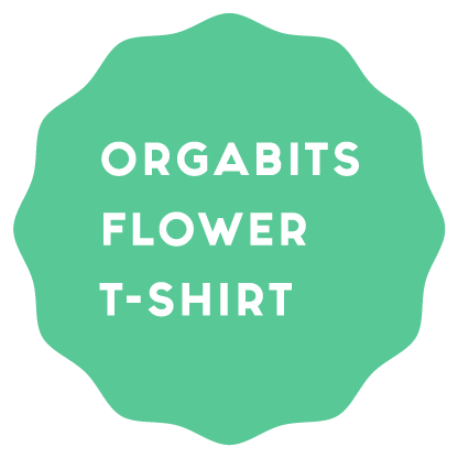 ORGABITS FLOWER T-SHIRT