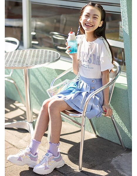 100%本物 メゾピアノ新品新作タグ付き袖2WAYプリズムTシャツ160