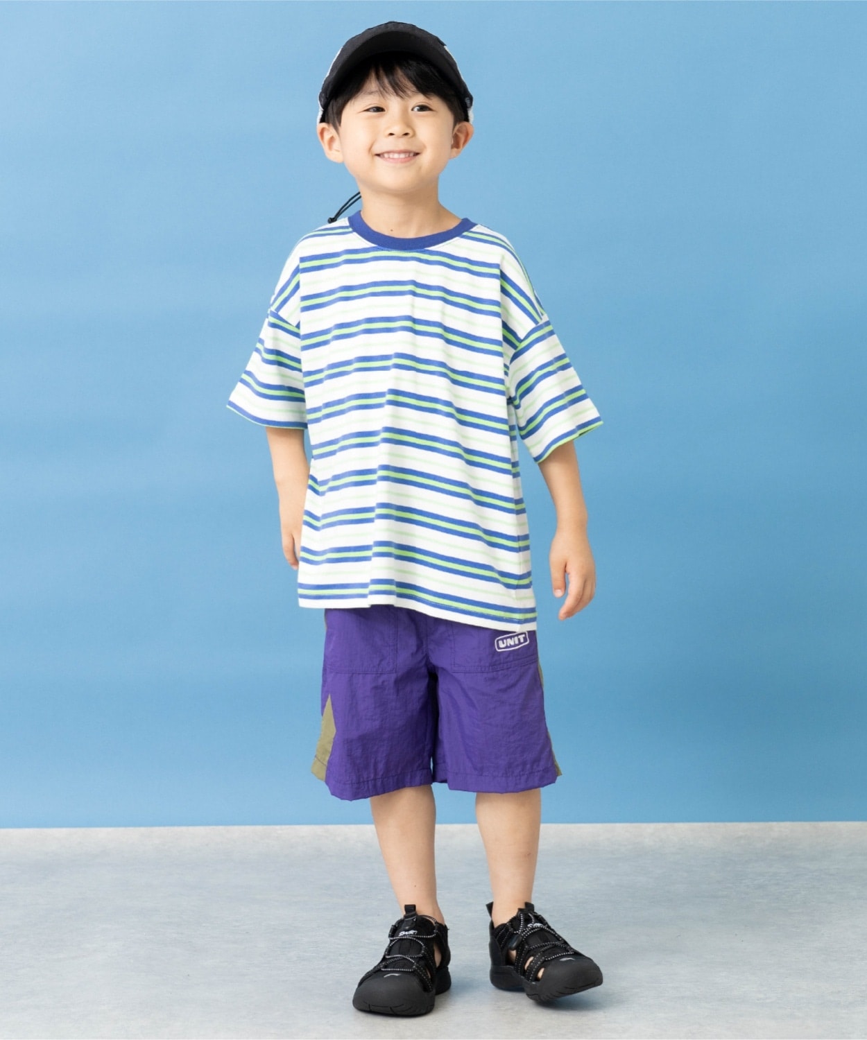 【365D.】アソートボーダーワイド半袖Tシャツ
