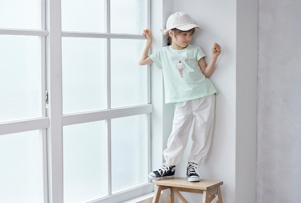プティマイン　プティプラ　半袖Tシャツレギンスセット　90 プティプラ】半袖Tシャツ＆7分丈レギンス✨ | プティマイン
