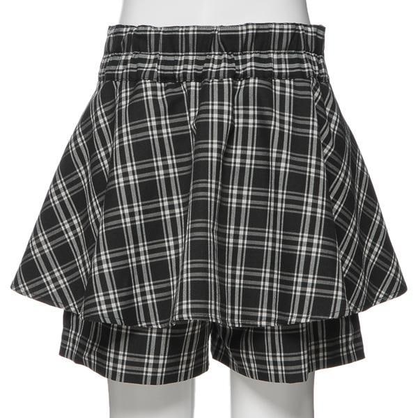 ダブルボタンぺプラムキュロット