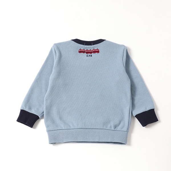 電車デザインのトレーナー（80～90）(80cm 黄): キッズ - ナルミヤ