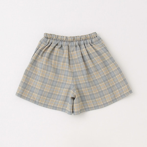 チェックショートパンツ(80cm ブルー グレー): キッズ - ナルミヤ