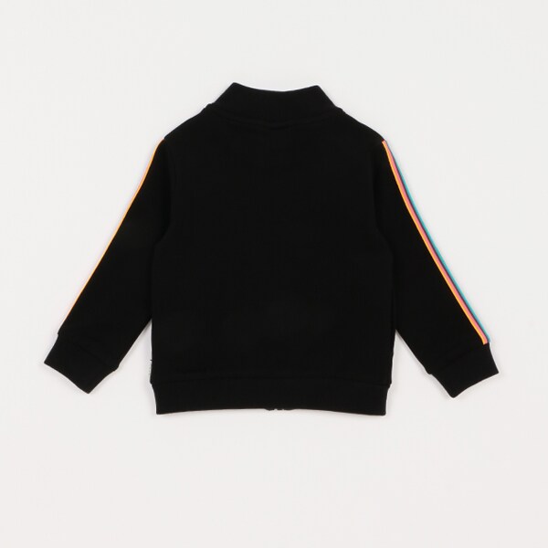 ポールスミスジュニア 袖ライン裏毛ジャケット　ブルゾン　140cm ブラック ポール・スミス ジュニア(Paul Smith JUNIOR)のジャケット