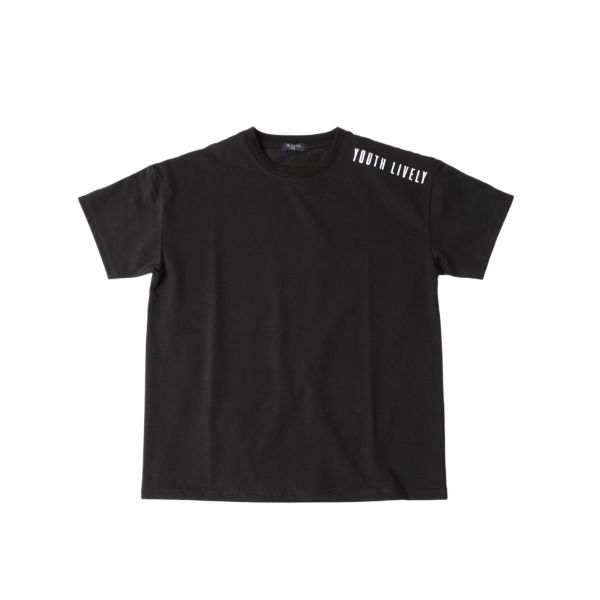 機能天竺・接触冷感ドロップショルダー袖ライン半袖Tシャツ