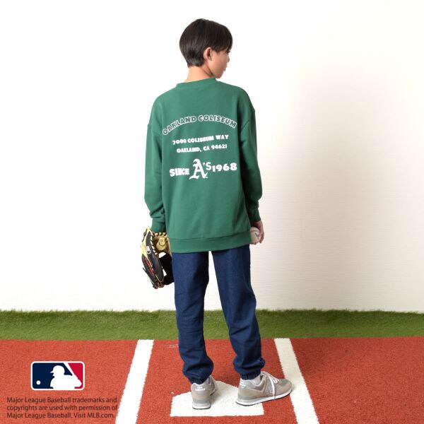 【MLB】裏毛ロゴプリントトレーナー