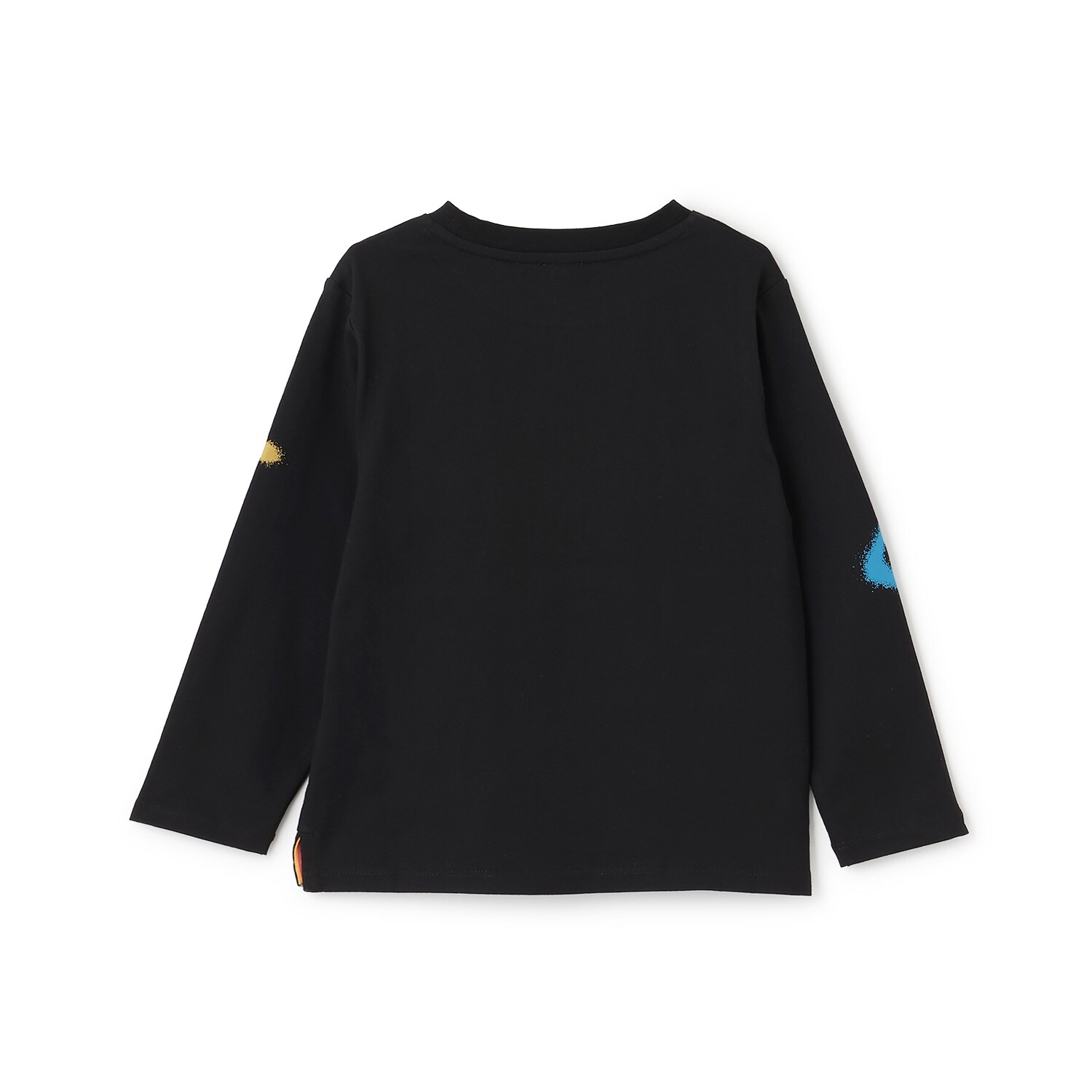 【 】ショルダーロゴ長袖シャツ★国内発関税込 スプレーロゴ長袖Tシャツ(90cm オフ ホワイト): キッズ