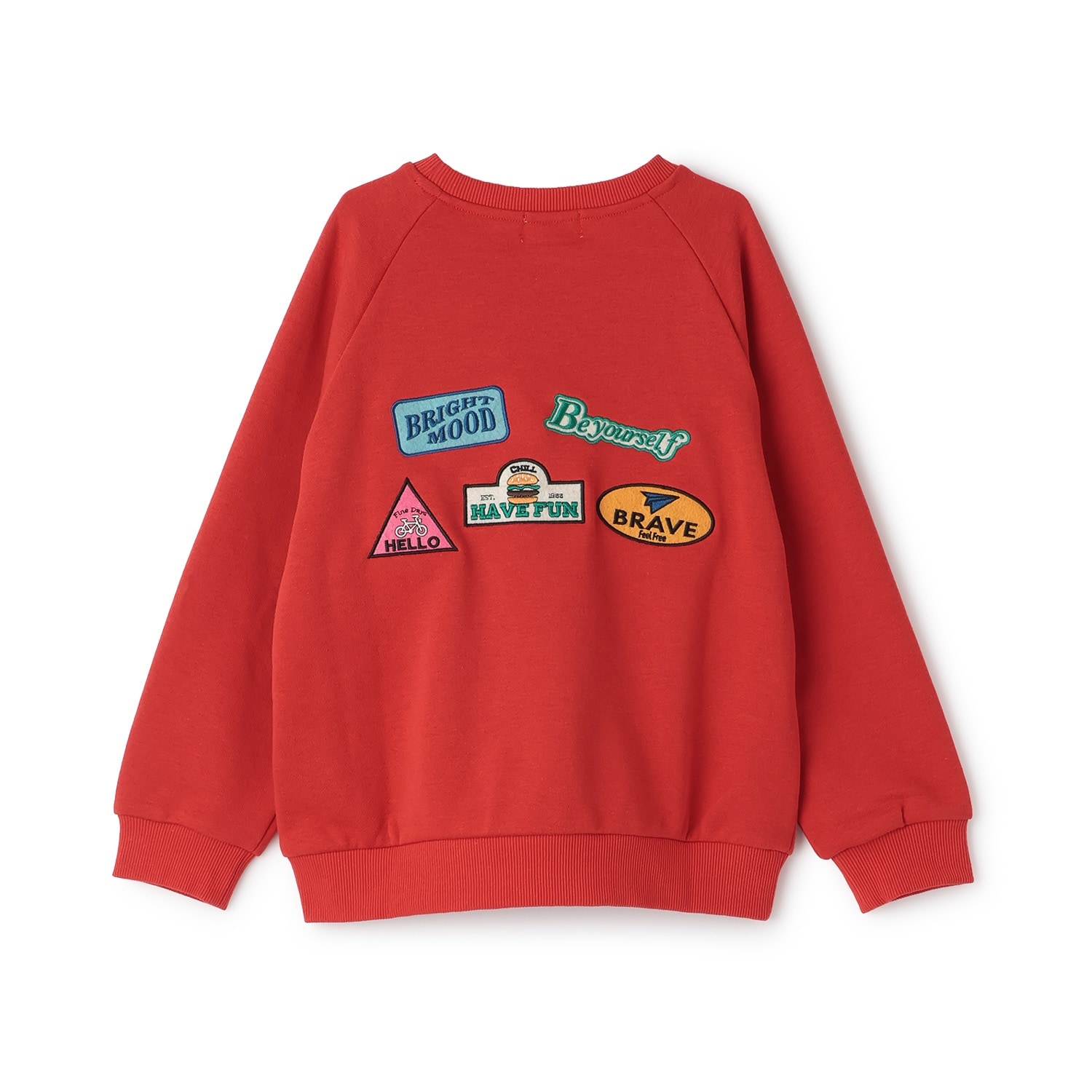 バックワッペンスウェット(90cm ダーク オレンジ): キッズ - ナルミヤ