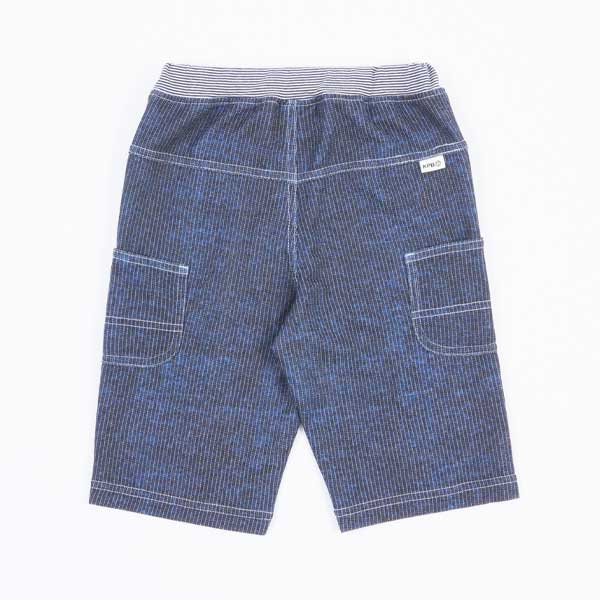 デニム風ドライメッシュハーフパンツ(100～130)(100cm 紺): キッズ  