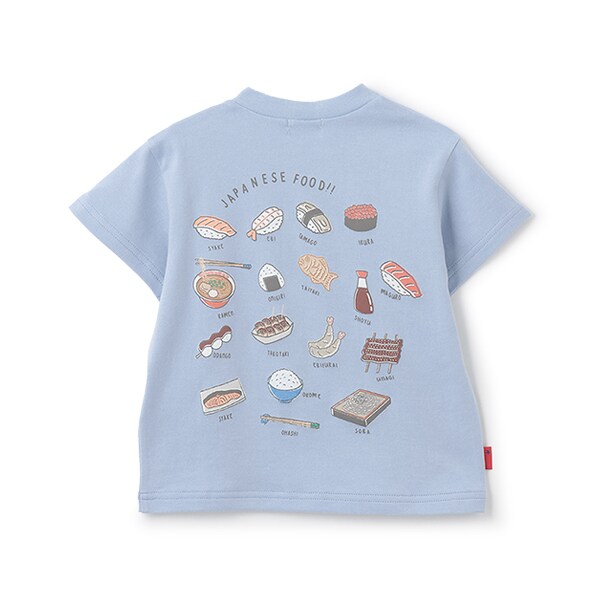 日本製/JAPANESEFOOD半袖Tシャツ(80cm ブルー): ベビー