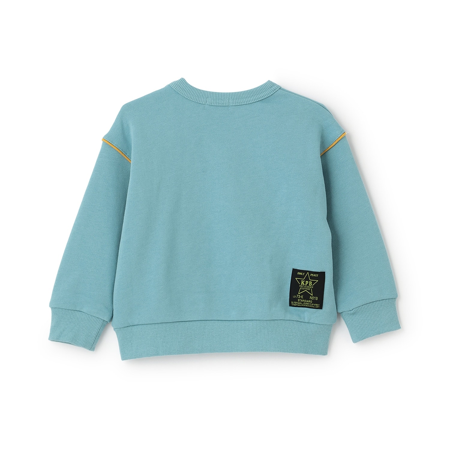 電車アップリケ トレーナー(80cm サックス): キッズ - ナルミヤ