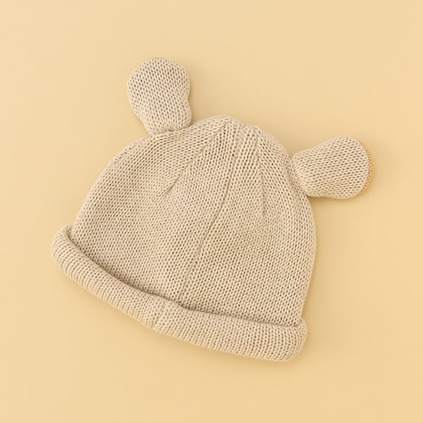Narumiya Online ナルミヤ オンラインの公式通販サイトアニマルニット帽 46 48cm ベージュ 新生児