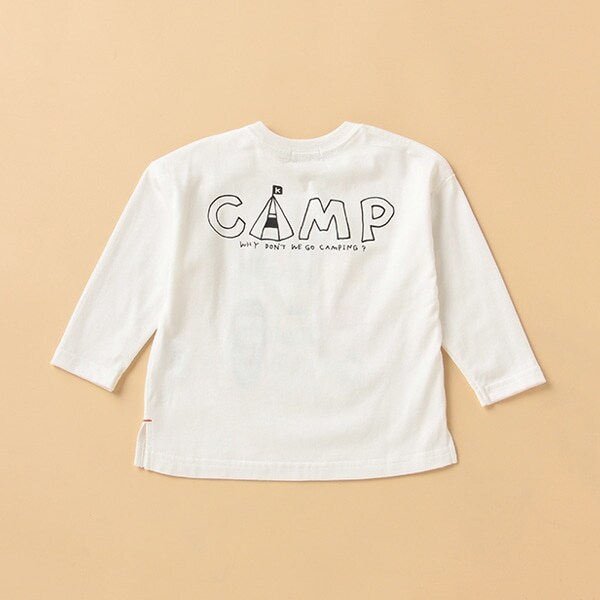 NARUMIYA ONLINE｜ナルミヤ オンラインの公式通販サイトキャンプ長袖Tシャツ(90cm オフ ホワイト): キッズ