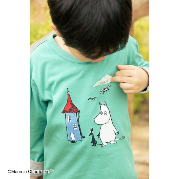 【MOOMIN】ムーミンハウス長袖Tシャツ