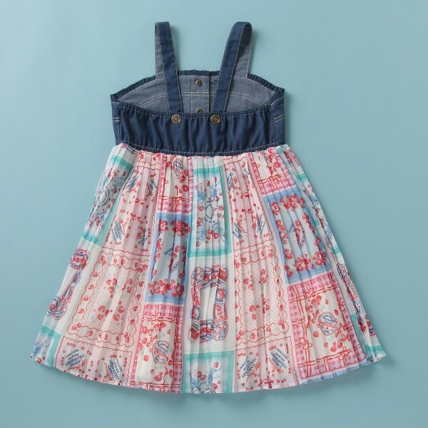 再値下げ メゾピアノ いちごハンカチワンピース100 110 正規品 Cicili Tv