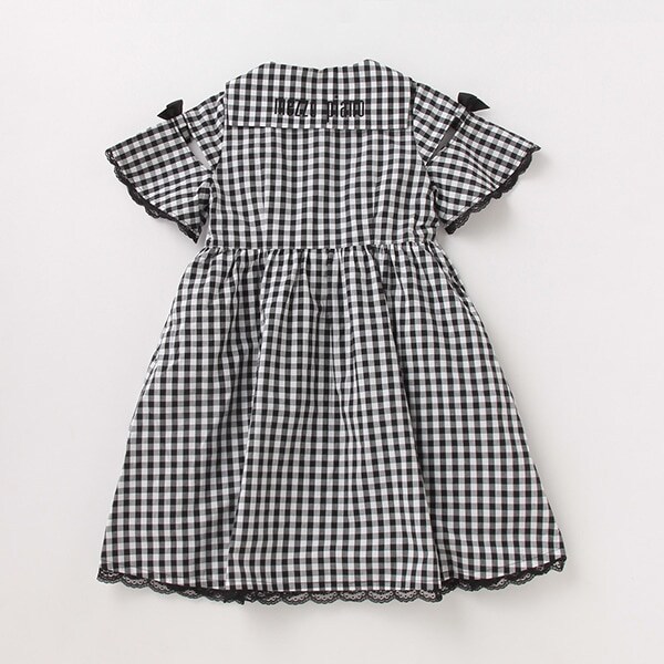 Narumiya Online ナルミヤ オンラインの公式通販サイトギンガムチェックセーラーカラーワンピース 110 黒 キッズ