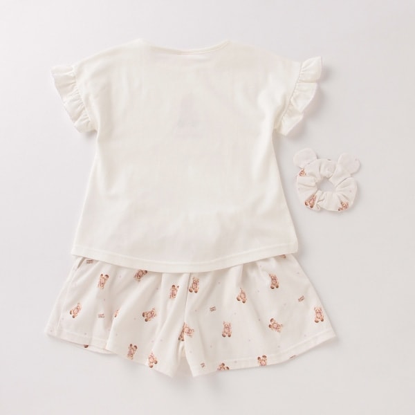 テディベアルームウェアセット(110 オフ ホワイト): キッズ - ナルミヤ