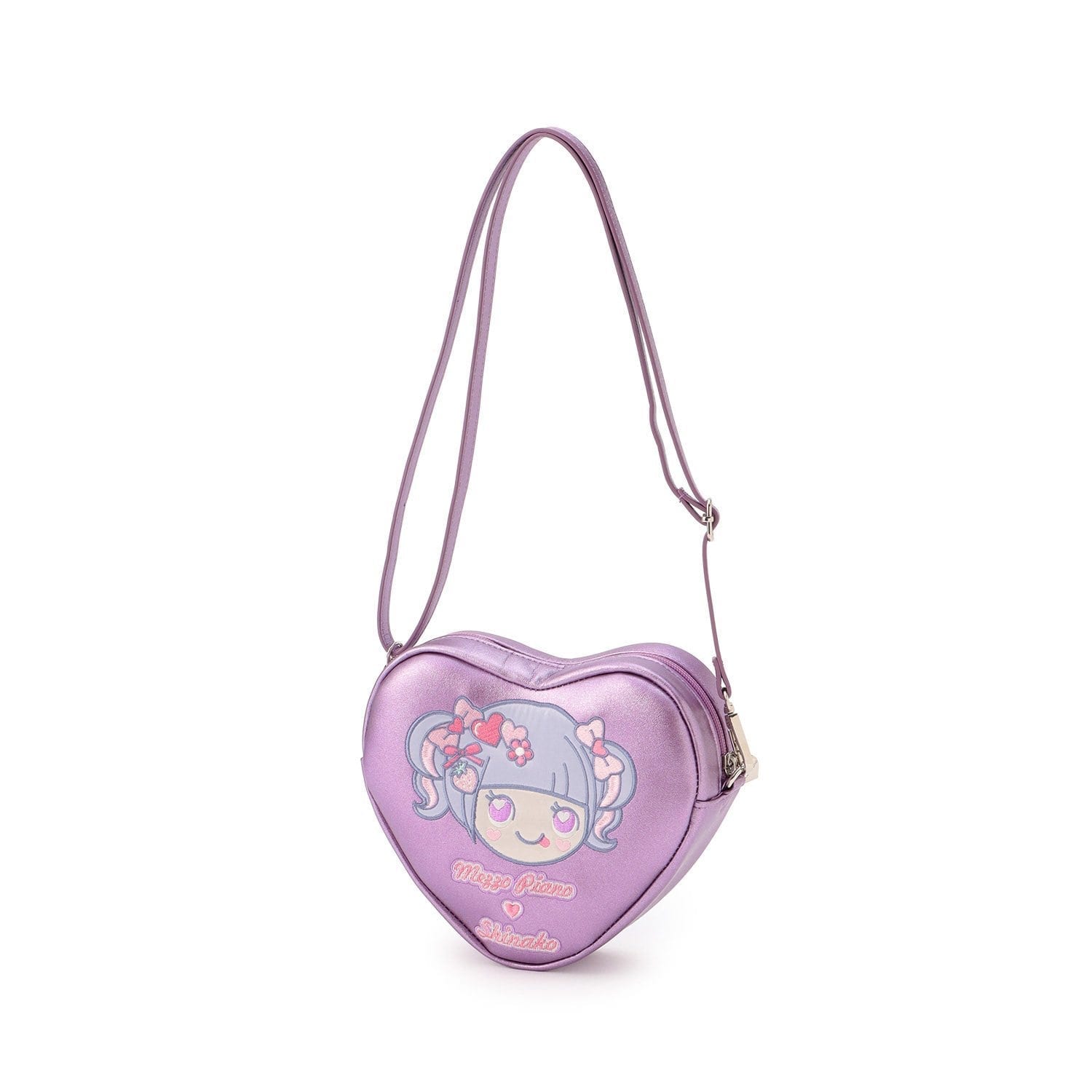 MezzoPiano ×しなこコラボ半袖ワンピース 紫 話題の大人気クリエイター