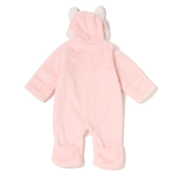 Narumiya Online ナルミヤ オンラインの公式通販サイトうさ耳フードフェイクファーアウターカバーオール 70 80 ピンク 新生児