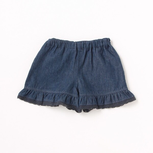 マニエル　フリル　ショートパンツ　ミント　新品 セール】裾フリル総柄ショートパンツ（女の子）（その他パンツ