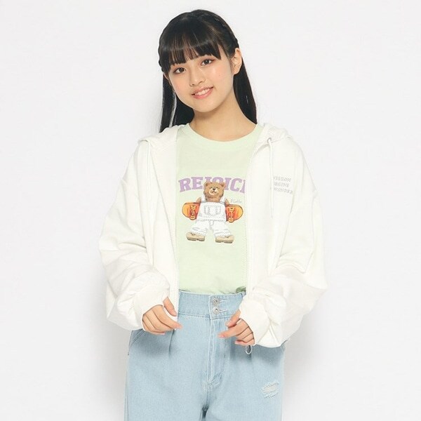 UV・接触冷感・130cmあり】フード付きパーカー(SS(130-140) オフ  