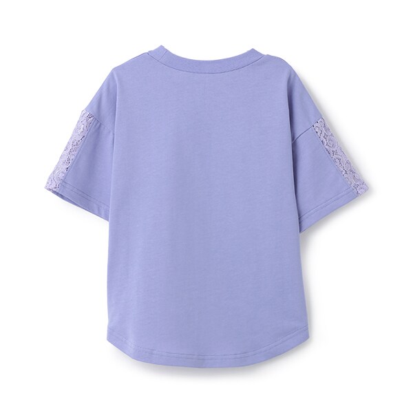 ラインストーンロゴTシャツ(M(115-125cm) モデレート ブルー
