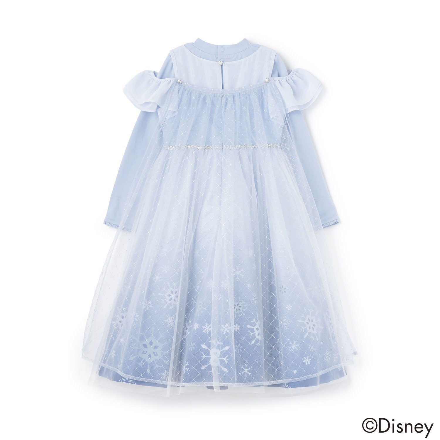 Disney】エルサ/なりきり風ワンピース＋ハイネック長袖Tシャツ(S(100