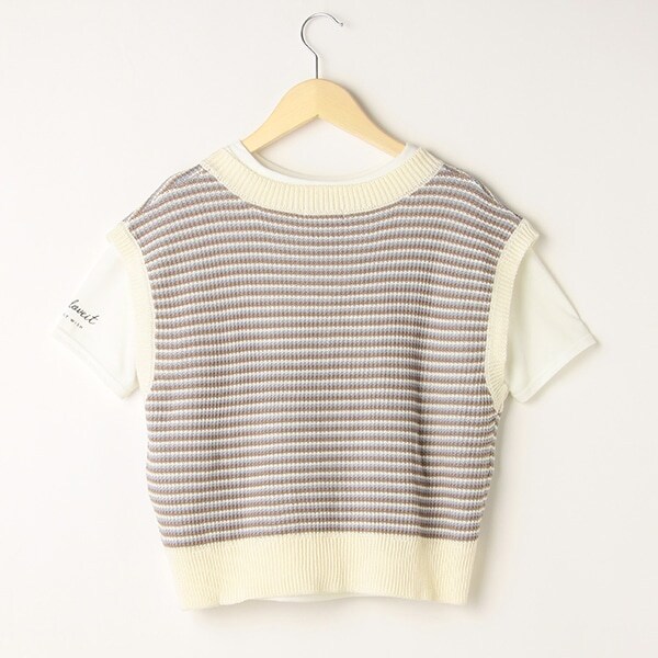 ニットベスト半袖Ｔシャツセット