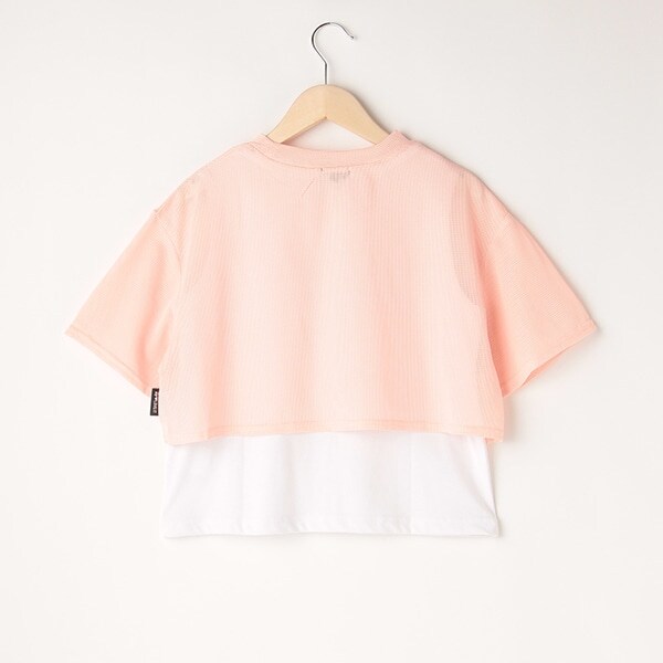 メッシュ重ね着Tシャツ(120cm ピンク): ジュニア - ナルミヤ  