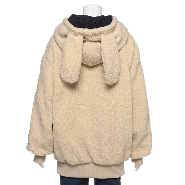 Narumiya Online ナルミヤ オンラインの公式通販サイトウサ耳フードボアブルゾン 1 アイボリー ジュニア