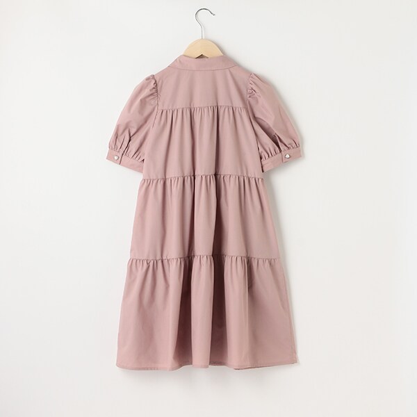 【販路限定商品】リボンつきティアードワンピース