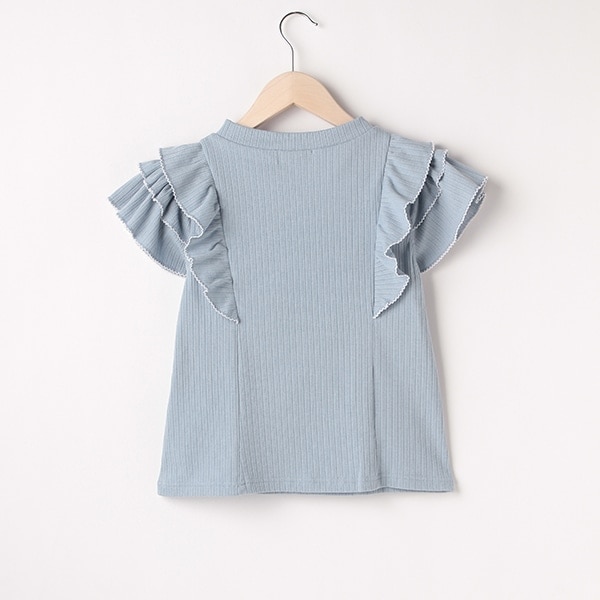 ピコフリル2WAY肩あき半袖Tシャツ(S(140) 紺): ジュニア