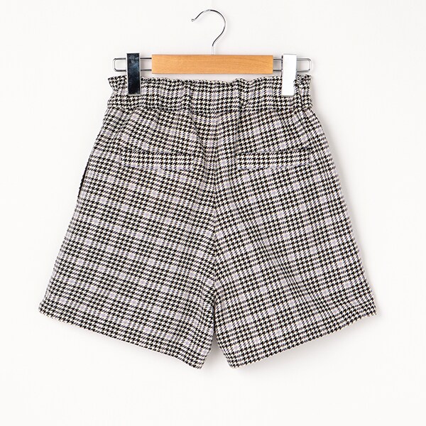 千鳥柄ショートパンツ(S(140) 黒): ジュニア - ナルミヤ