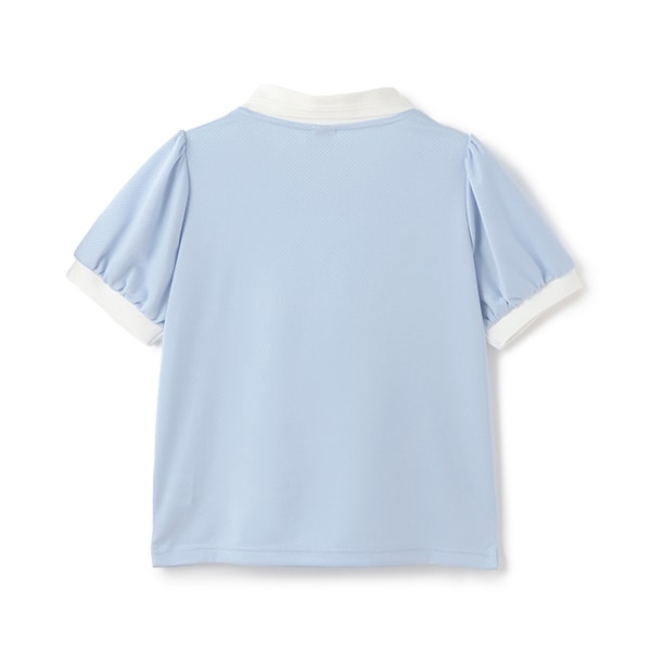 トップス mezzo piano 140 UVカット・接触冷感】衿つきトップス(S(140cm) サックス