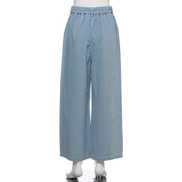 リングベルトつきワイドパンツ