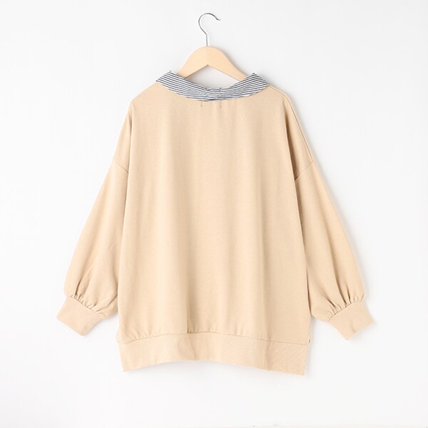 DouDou】メッセージ2WAYビッグプルオーバー | OUTLET