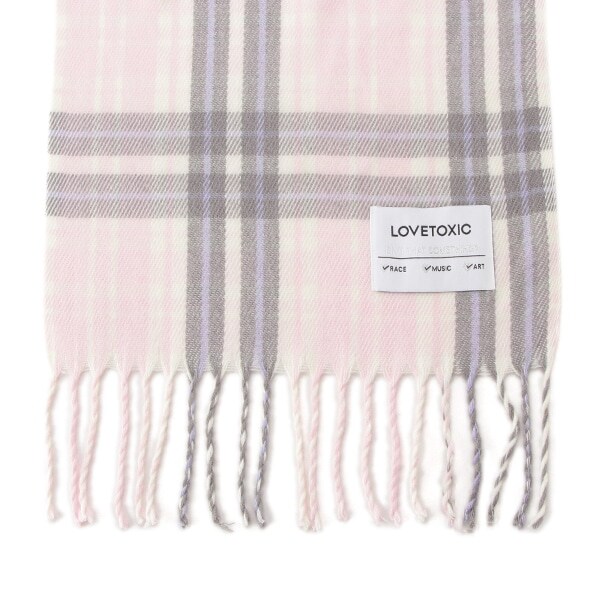 Narumiya Online ナルミヤ オンラインの公式通販サイトアクリルチェックマフラー F ピンク ジュニア