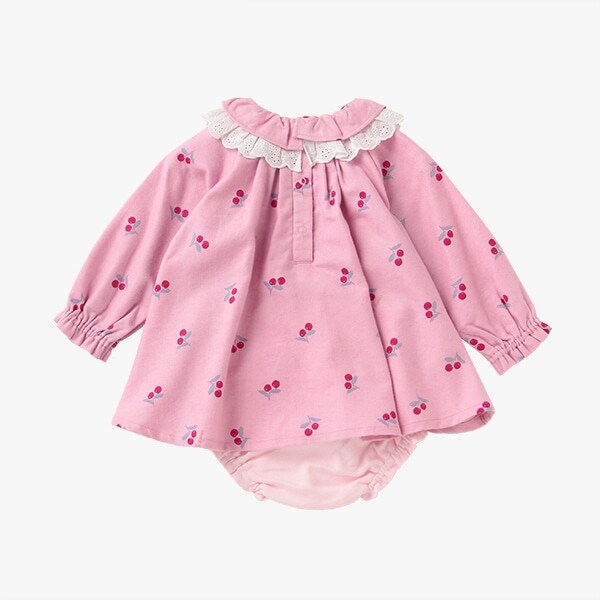 Narumiya Online ナルミヤ オンラインの公式通販サイトチェリーワンピース 70cm ライト ピンク 新生児