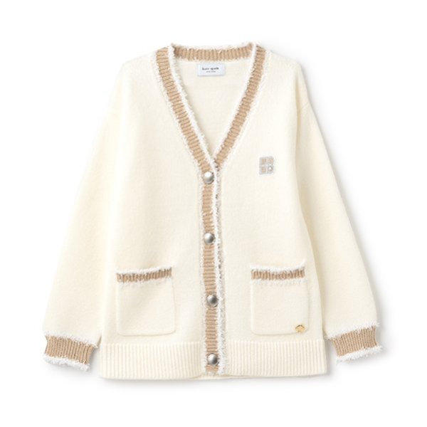 トドラー ラインカーディガン(S(110-120cm) サックス): キッズ