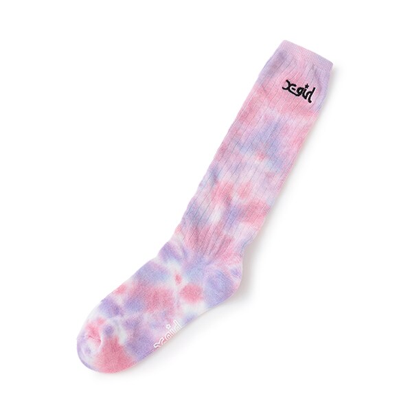 ロゴ刺しゅうタイダイルーズソックス(13-15cm マルチ): キッズ