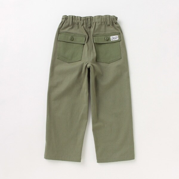 びび*size90 ビッグロゴ刺しゅう裏毛パンツ(80cm トップ グレー): キッズ