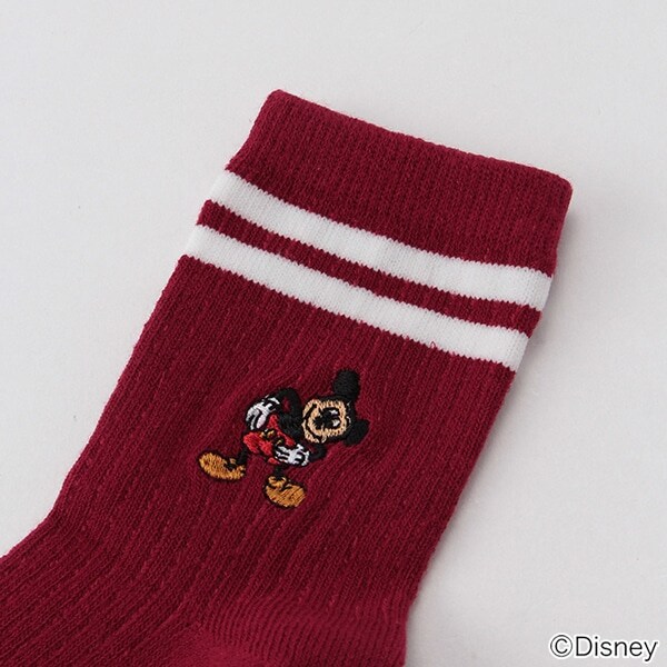 Narumiya Online ナルミヤ オンラインの公式通販サイト Disney ミッキーマウスデザイン ワンポイントラインクルーソックス S 13 15 赤 キッズ Narumiya Online ナルミヤ オンラインの公式通販サイト Disney ミッキーマウスデザイン ワンポイントラインクルーソックス S 13 15 赤 キッズ