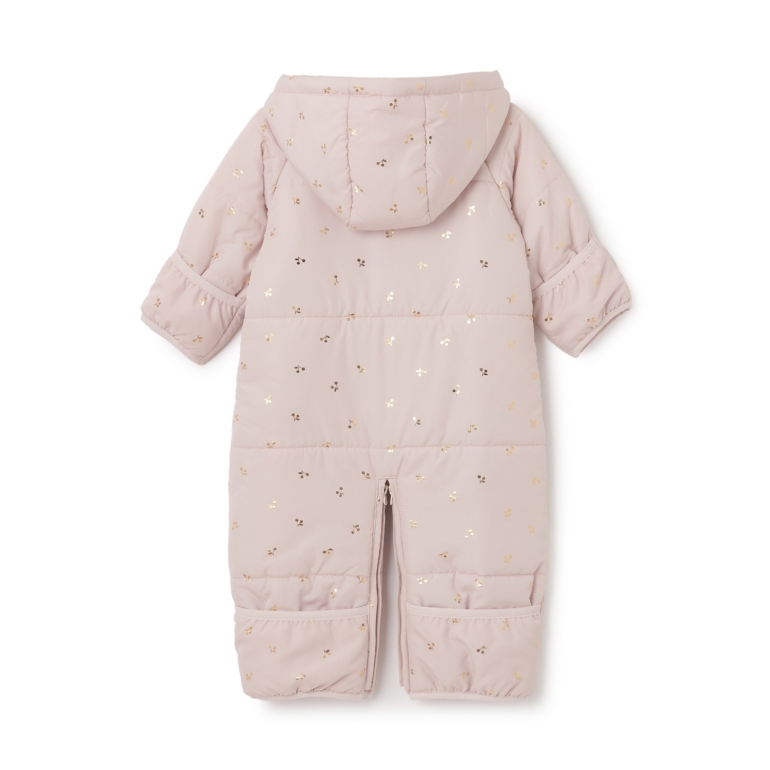 リンク】チェリー総柄2WAYジャンプスーツ(50-70cm ライト ピンク