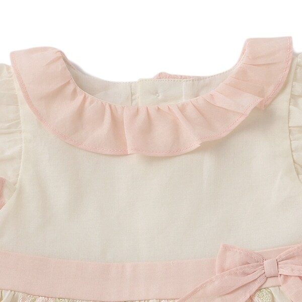 Narumiya Online ナルミヤ オンラインの公式通販サイト桜レースワンピース 日本製 80 ピンク キッズ