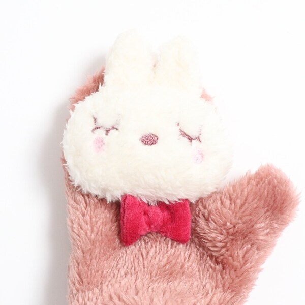 KPDECO(ケーピーデコ)立体mimi付きミトン(S～M)(S オフ ホワイト
