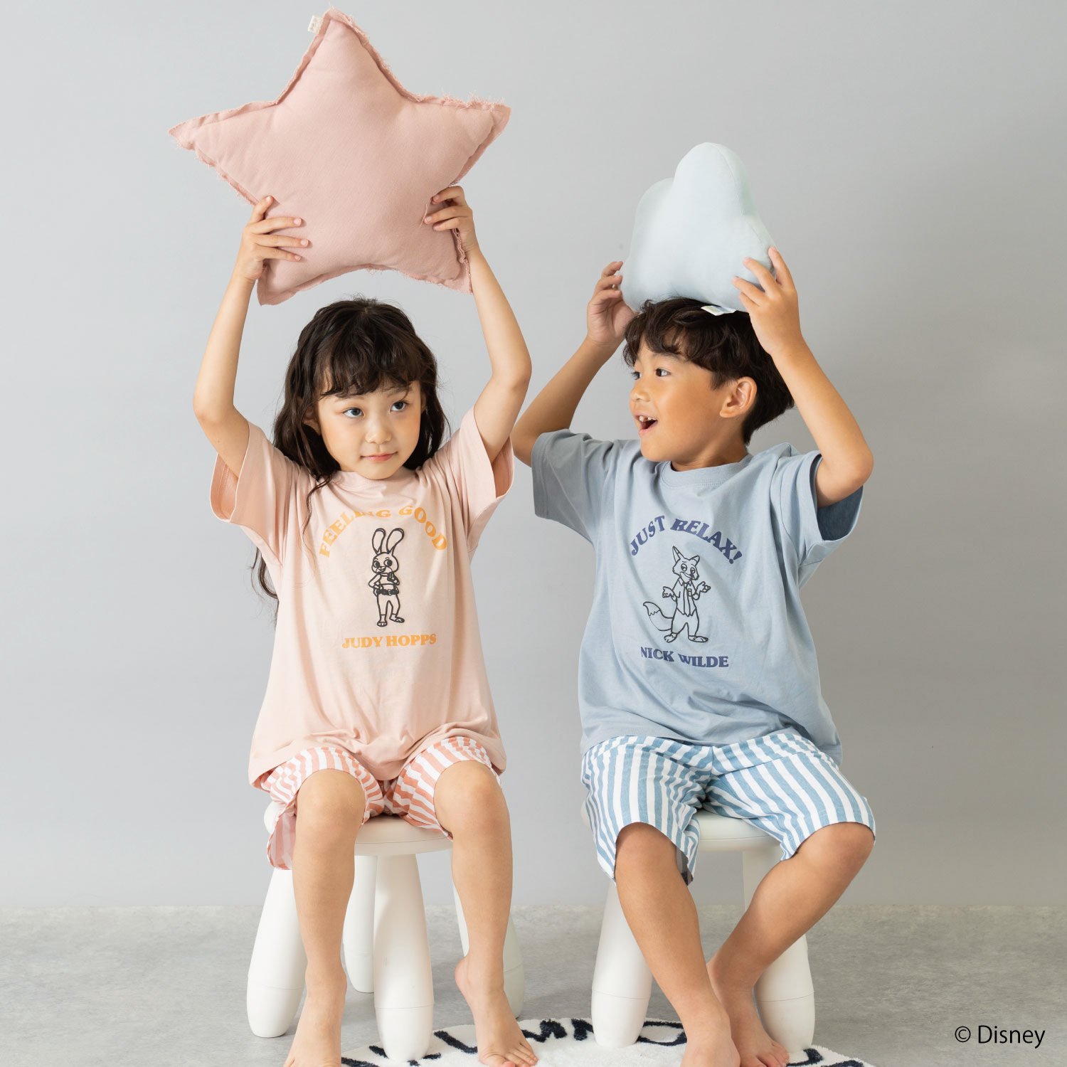 ズートピア】ワンマイルウェアセット(90cm サックス): キッズ