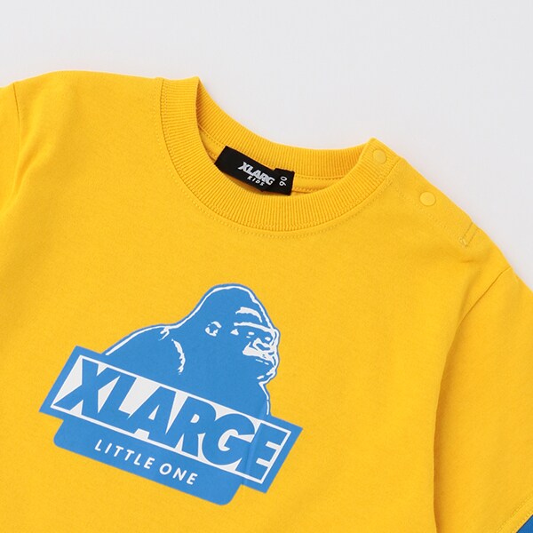 【人気商品再入荷】【直営店で取り扱い無し】レイヤード風スランテッドOGゴリラ半袖Tシャツ
