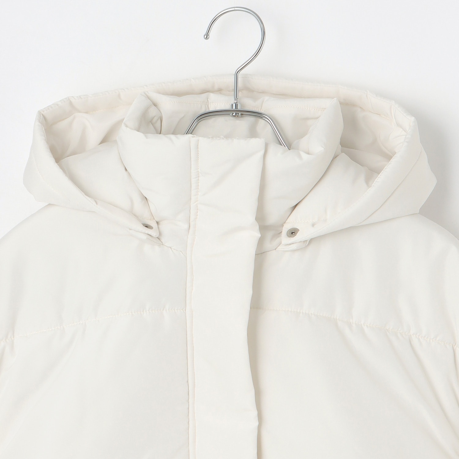 milky coast】フードつき中綿ブルゾン(S(140cm) オフ ホワイト